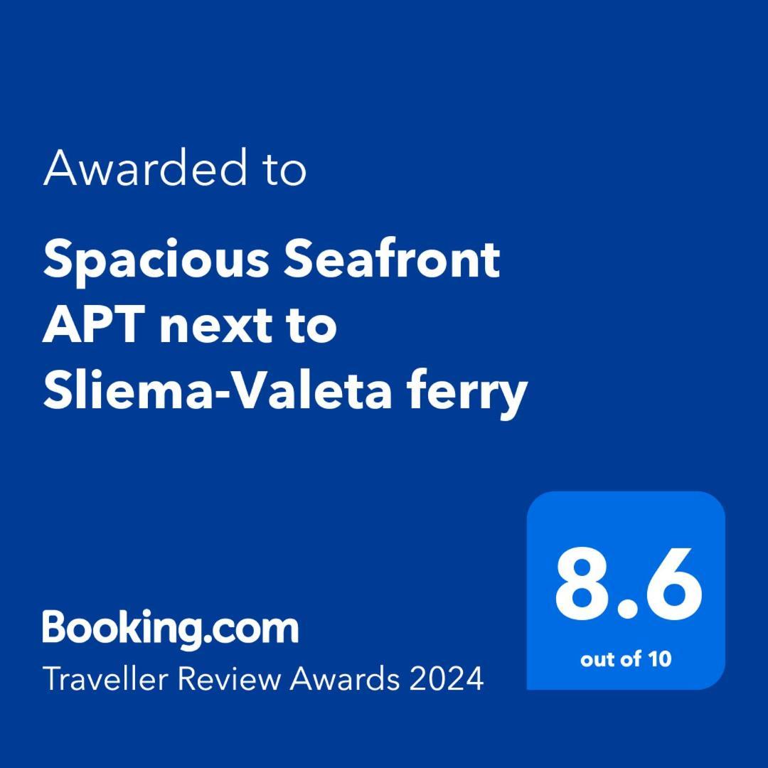 Spacious Seafront Apt Next To Sliema-Valeta Ferry ภายนอก รูปภาพ